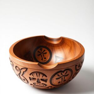 🌀 Cuenco de Madera Tallada