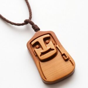 🪵 Colgante de Madera con Símbolo